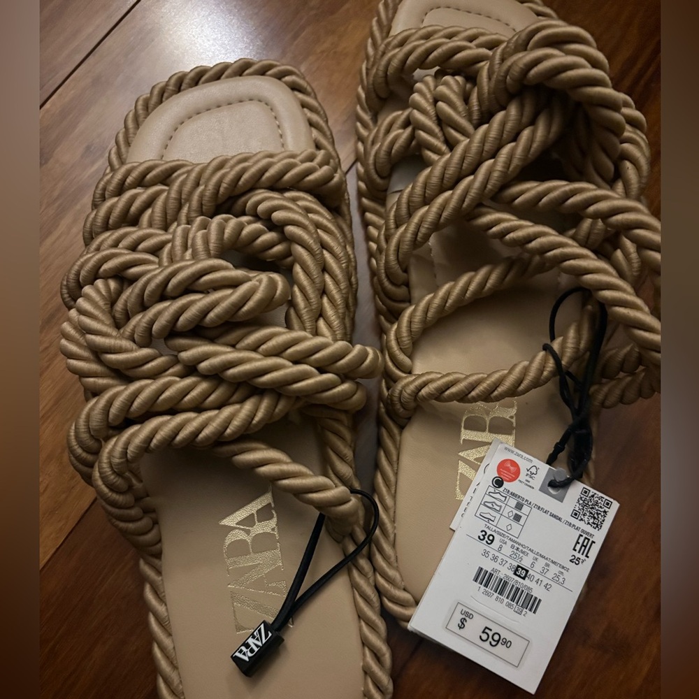 Zara Rope Sandals - Picture 2 of 3